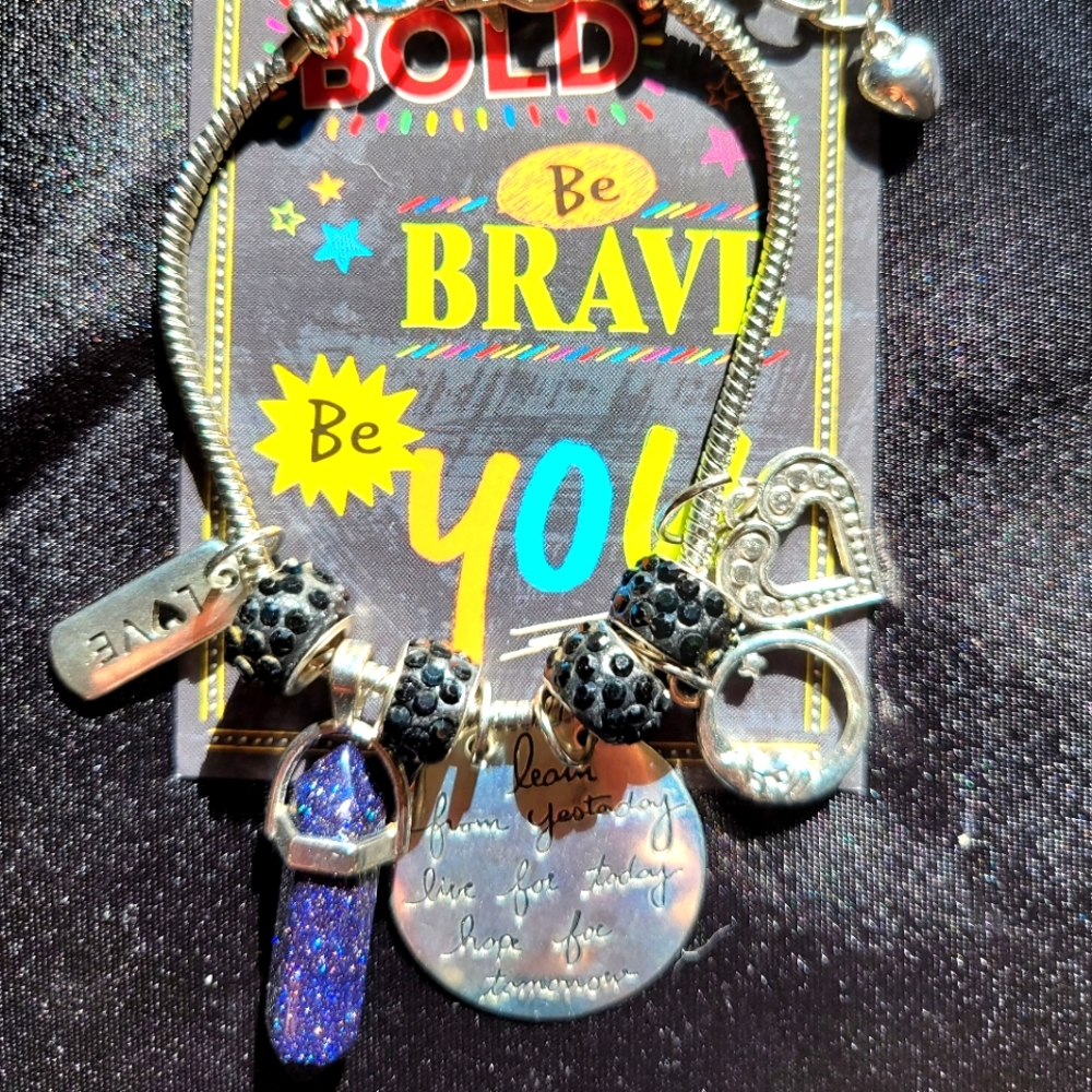 2 for 40 Bullet Pendant Charm Bracelets